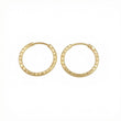 Candongas Aro Diamantado 0.6gr / 1.4cm / Oro Amarillo 18K