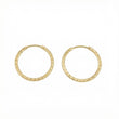 Candongas Aro Diamantado 0.75gr / 1.6cm / Oro Amarillo 18K