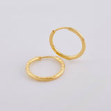 Candongas Aro Diamantado 0.6gr / 1.4cm / Oro Amarillo 18K