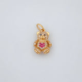 Dije Oso Corazon Articulado 2.55gr / 2cm / Oro Amarillo 18K $