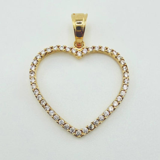 Dije Corazon Silueta 1.55gr / 2.8cm / Oro Amarillo 18K
