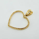 Dije Corazon Silueta 1.55gr / 2.8cm / Oro Amarillo 18K