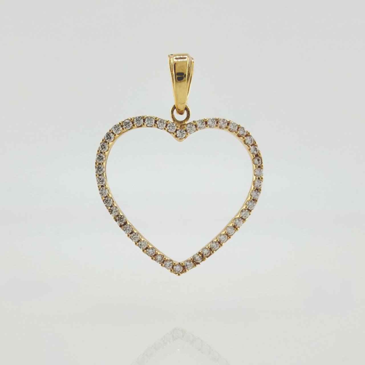 Dije Corazon Silueta 1.55gr / 2.8cm / Oro Amarillo 18K