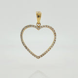 Dije Corazon Silueta 1.55gr / 2.8cm / Oro Amarillo 18K