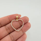 Dije Corazon Silueta 1.55gr / 2.8cm / Oro Amarillo 18K