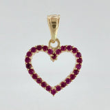 Dije Corazon Silueta Doble Faz 1.4gr / 1.9cm / Oro Amarillo 18K