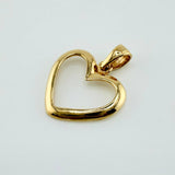 Dije Corazon Silueta 1.05gr / 2cm / Oro Amarillo 18K