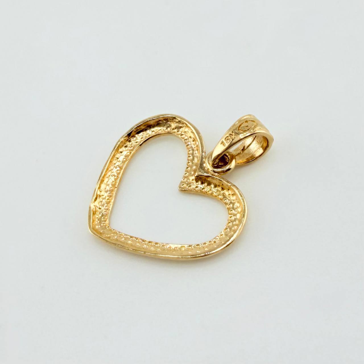Dije Corazon Silueta 1.05gr / 2cm / Oro Amarillo 18K
