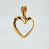Dije Corazon Silueta 1.05gr / 2cm / Oro Amarillo 18K