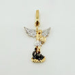 Dije San Miguel Arcangel 1gr / 2.3cm / Dos Oros Amarillo Blanco 18K