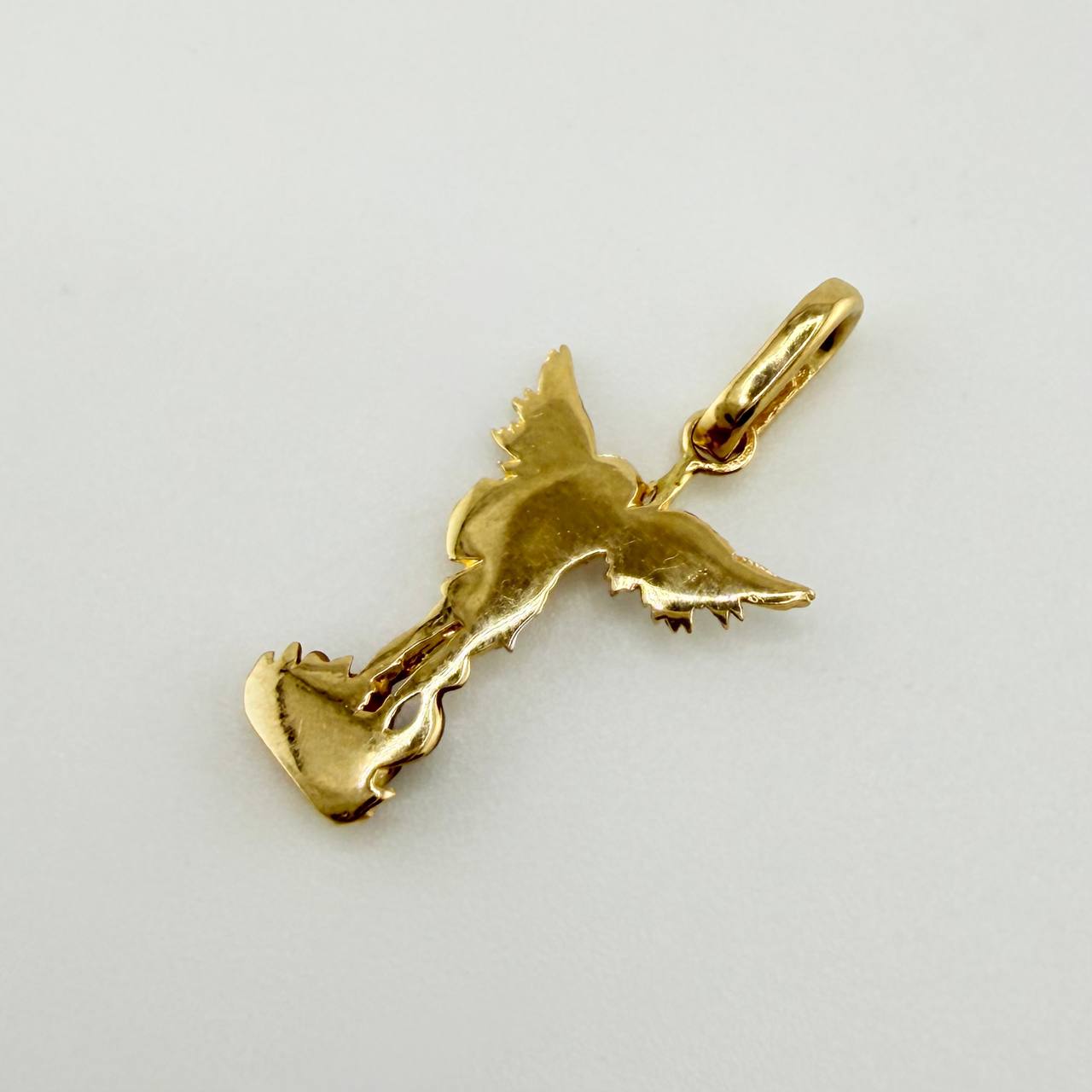 Dije San Miguel Arcangel 1gr / 2.3cm / Dos Oros Amarillo Blanco 18K
