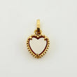 Dije Corazon Blanco 1.05gr / 1.4cm / Oro Amarillo Nac.Esp. 18K