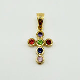 Dije Cruz Tupida 0.95gr / 2cm / Oro Amarillo 18K