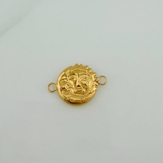 Herraje Sol Luna 1.05gr / 2.2cm / Oro Amarillo 18K