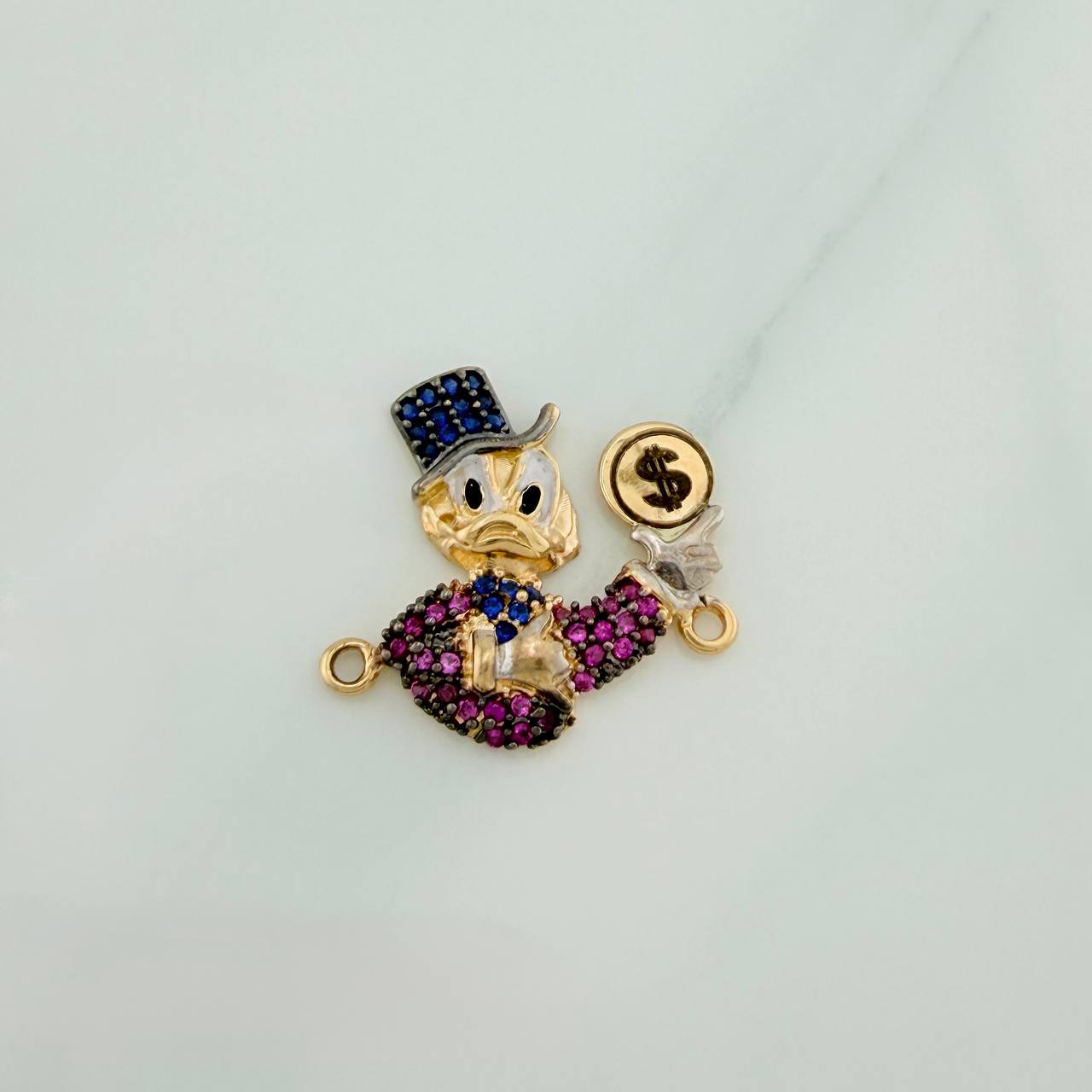 Herraje Pato Inspirado 2.35gr / 1.9cm / Tres Oros 18K