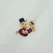Herraje Pato Inspirado 2.35gr / 1.9cm / Tres Oros 18K