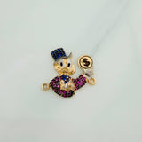 Herraje Pato Inspirado 2.35gr / 1.9cm / Tres Oros 18K