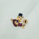 Herraje Pato Inspirado 2.35gr / 1.9cm / Tres Oros 18K