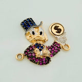Herraje Pato Inspirado 2.35gr / 1.9cm / Tres Oros 18K