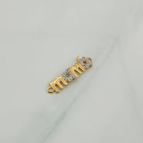 Herraje Mamá 1.1gr / 2.5cm / Oro Amarillo 18K