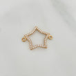 Herraje Silueta Estrella 0.8gr / 1.9cm / Oro Amarillo 18K