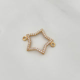 Herraje Silueta Estrella 0.8gr / 1.9cm / Oro Amarillo 18K