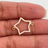 Herraje Silueta Estrella 0.8gr / 1.9cm / Oro Amarillo 18K