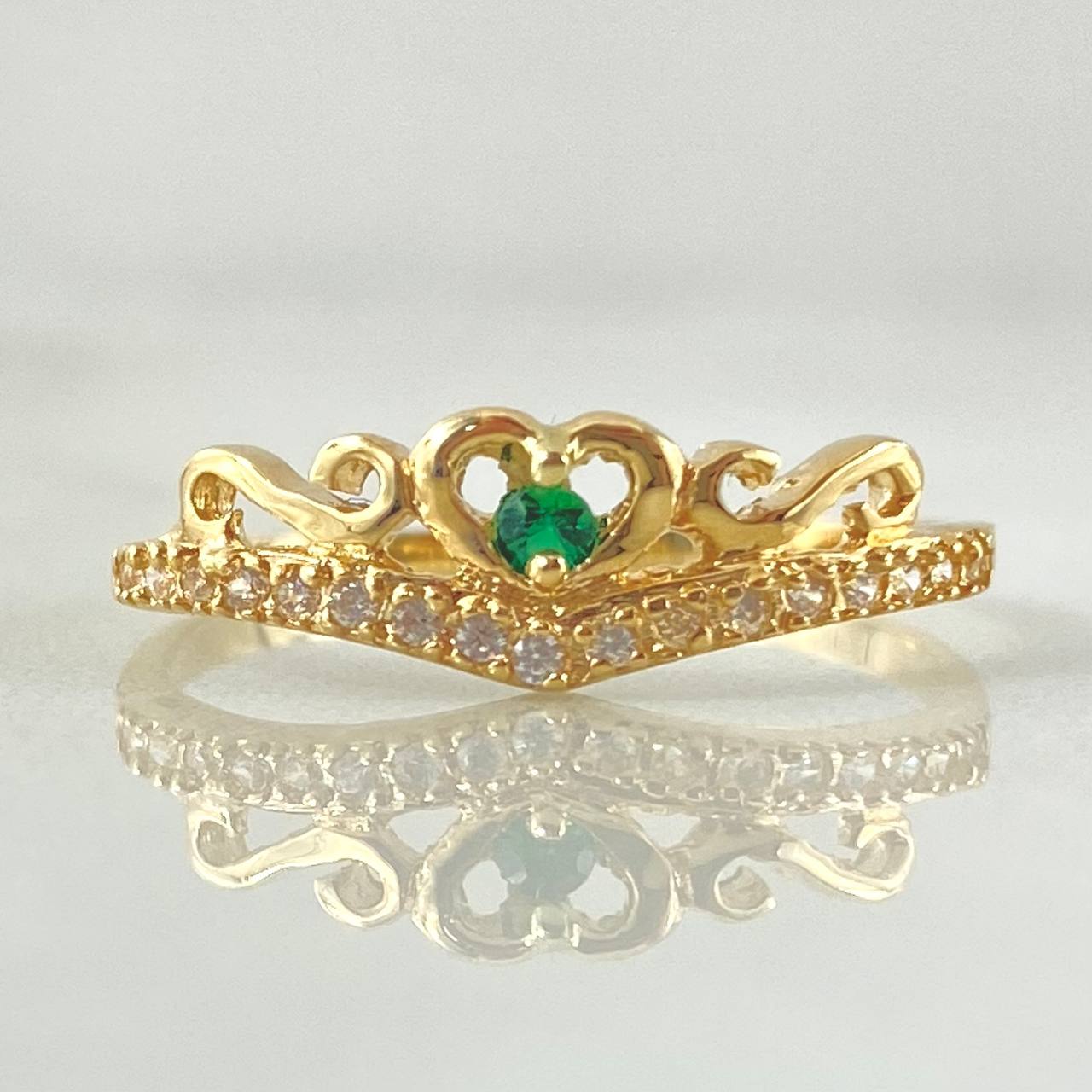 Anillo Corazon 1.4gr / T6 1/4 / Oro Amarillo 18K *