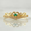 Anillo Corazon 1.4gr / T6 1/4 / Oro Amarillo 18K *