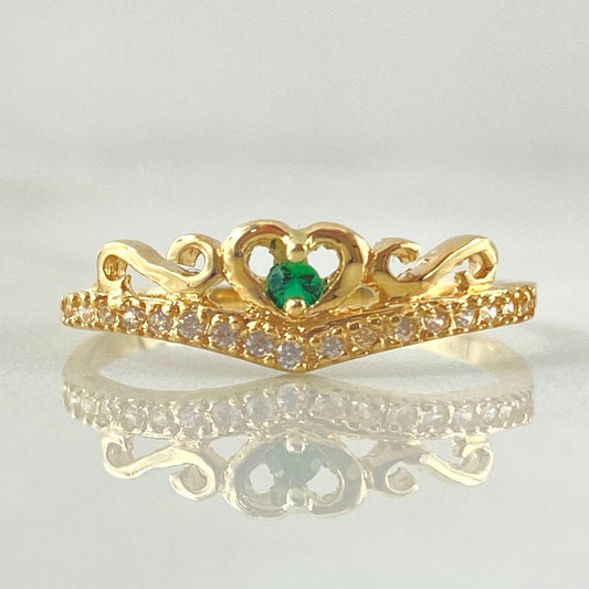 Anillo Corazon 1.4gr / T6 1/4 / Oro Amarillo 18K *
