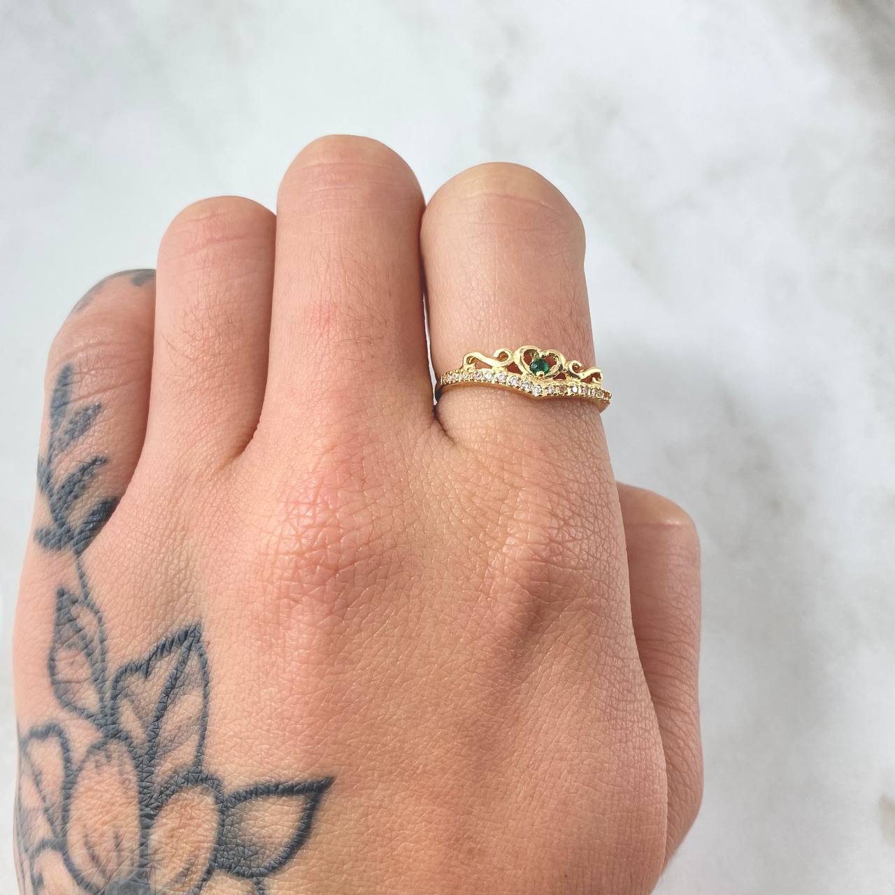 Anillo Corazon 1.4gr / T6 1/4 / Oro Amarillo 18K *
