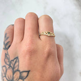 Anillo Corazon 1.4gr / T6 1/4 / Oro Amarillo 18K *