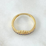 Anillo Corona Pavonada 3.1gr / T7 1/2 / Oro Amarillo 18K *