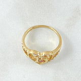 Anillo Corazon Quinces 2.85gr / T6 1/4 / Oro Amarillo 18K *