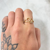 Anillo Corazon Quinces 2.85gr / T6 1/4 / Oro Amarillo 18K *