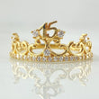 Anillo Corona Corazones Quinces 1.95gr / T8 3/4 / Oro Amarillo 18K *