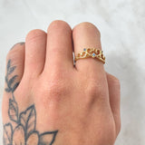 Anillo Corazones Quinces 2.15gr / T6 1/2 / Oro Amarillo 18K *