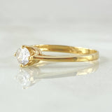 Anillo Cetro Solitario 1.65gr / T6 / Oro Amarillo 18K *