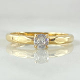 Anillo Solitario 1.75gr / T7 / Oro Amarillo 18K *