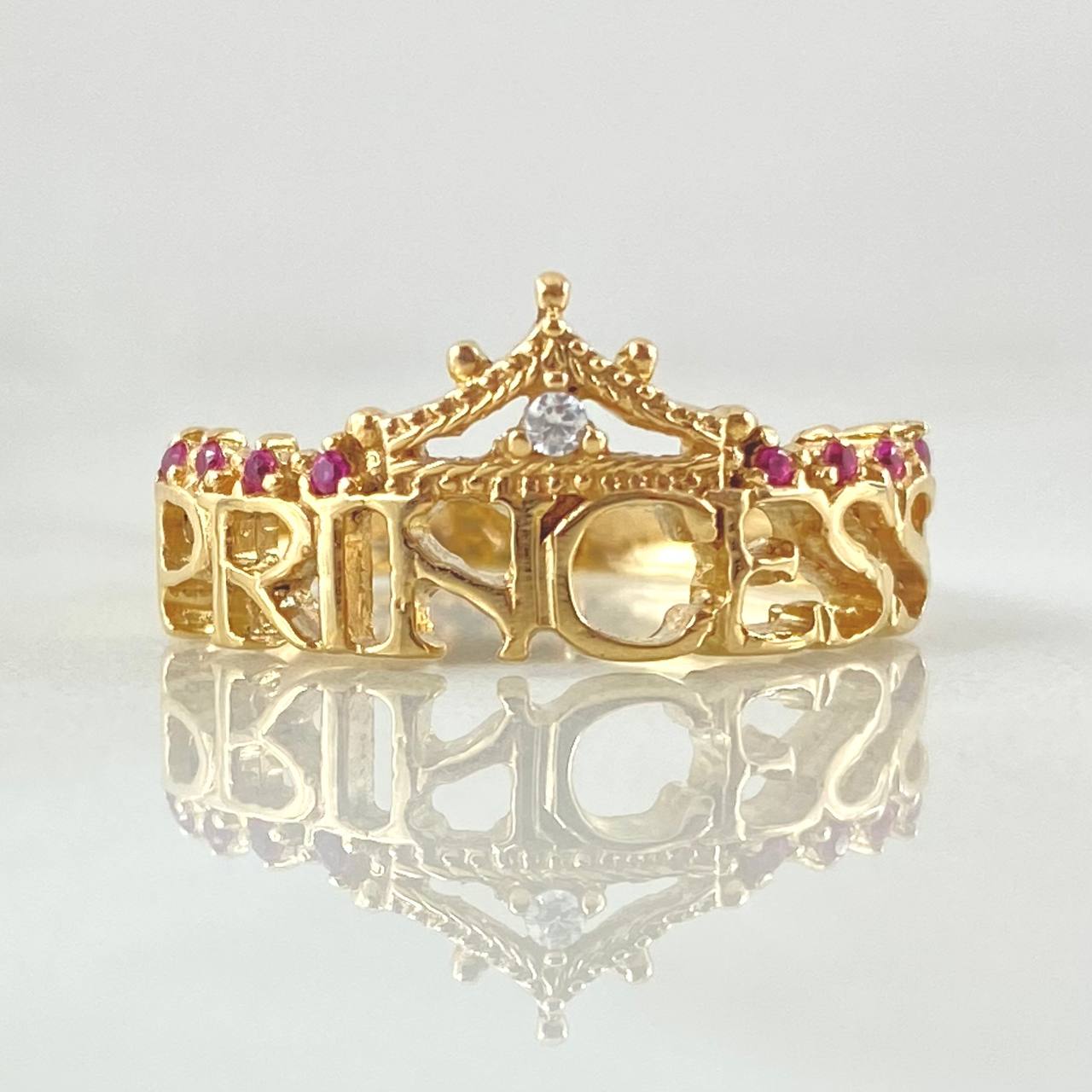 Anillo Princess 2.95gr / T6 3/4 / Oro Amarillo 18K