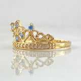 Anillo Corona Corazones 2.05gr / T7 1/4 / Oro Amarillo 18K