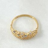 Anillo Corona Corazones 2.05gr / T7 1/4 / Oro Amarillo 18K