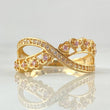 Anillo Amor Eterno 3.75gr / T7 3/4 / Oro Amarillo 18K