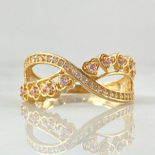 Anillo Amor Eterno 3.75gr / T7 3/4 / Oro Amarillo 18K