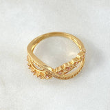 Anillo Amor Eterno 3.75gr / T7 3/4 / Oro Amarillo 18K