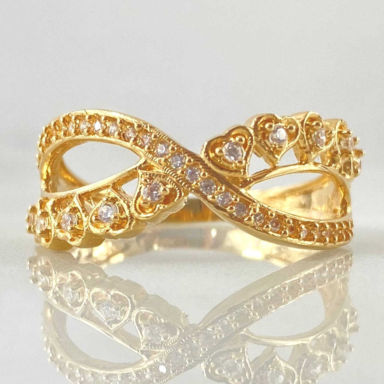 Anillo Amor Eterno 4.05gr / T8 / Oro Amarillo 18K