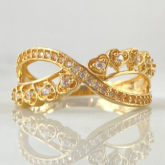 Anillo Amor Eterno 4.05gr / T8 / Oro Amarillo 18K
