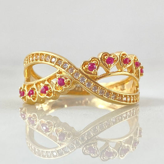 Anillo Amor Eterno 4.1gr / T7 1/2 / Oro Amarillo 18K