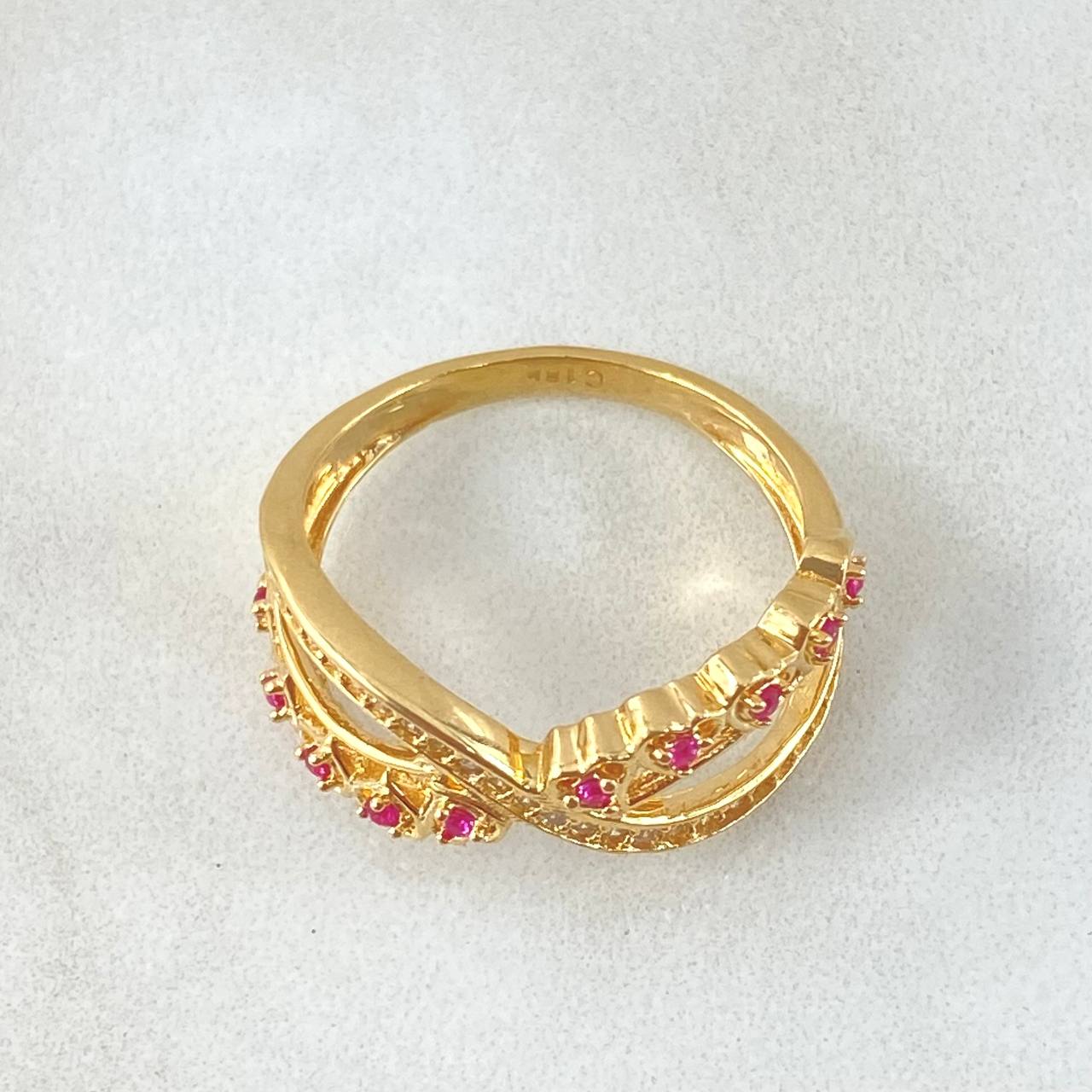 Anillo Amor Eterno 4.1gr / T7 1/2 / Oro Amarillo 18K