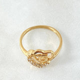 Anillo Corazón Quinces 2.6gr / T6 / Oro Amarillo 18K